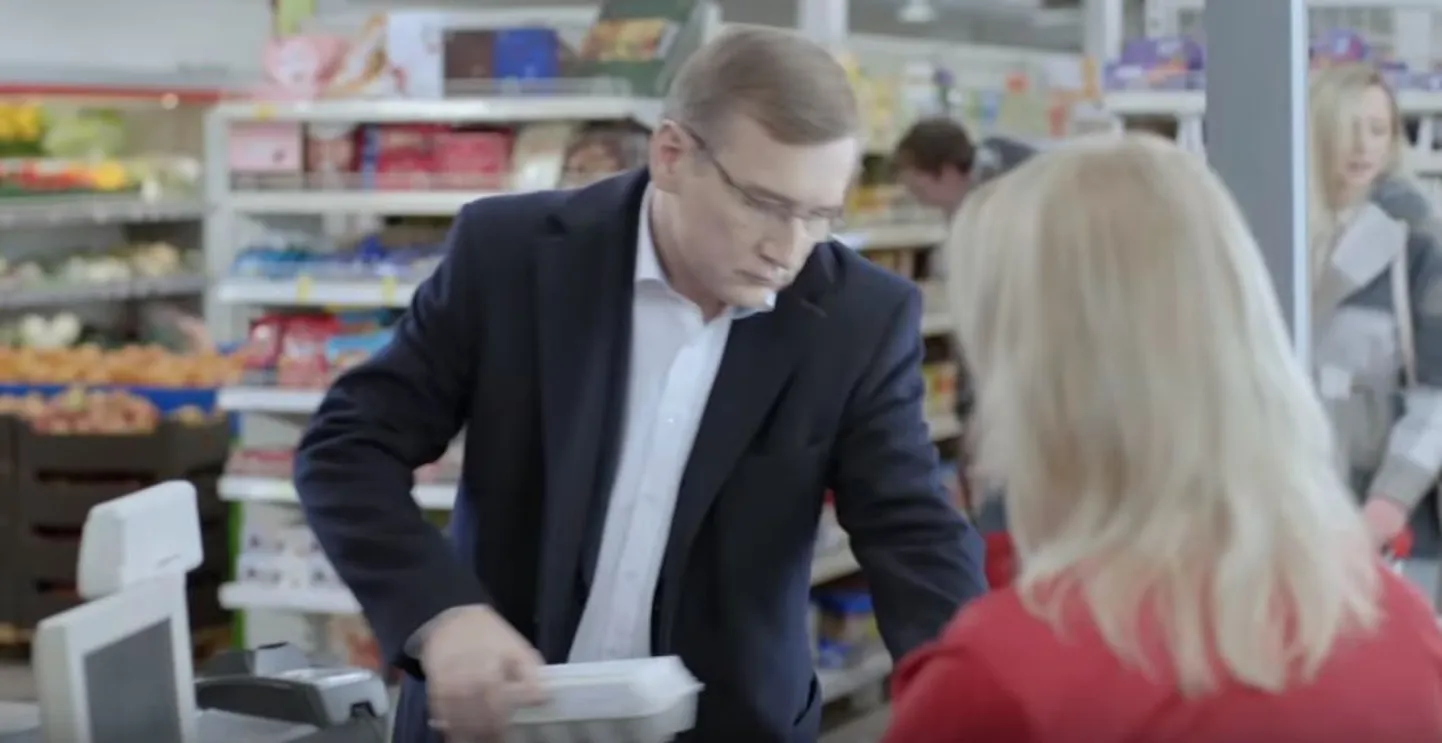 Juhan Parts selgitab IRLi valimisreklaamis maksureformi.