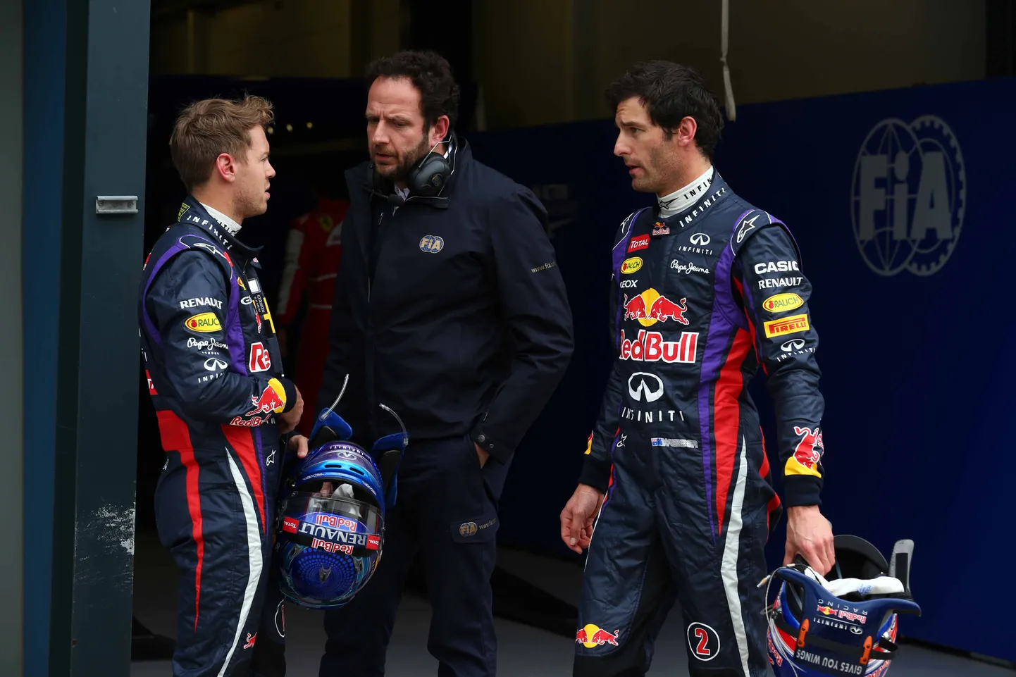 Sebastian Vettel ja Mark Webber.