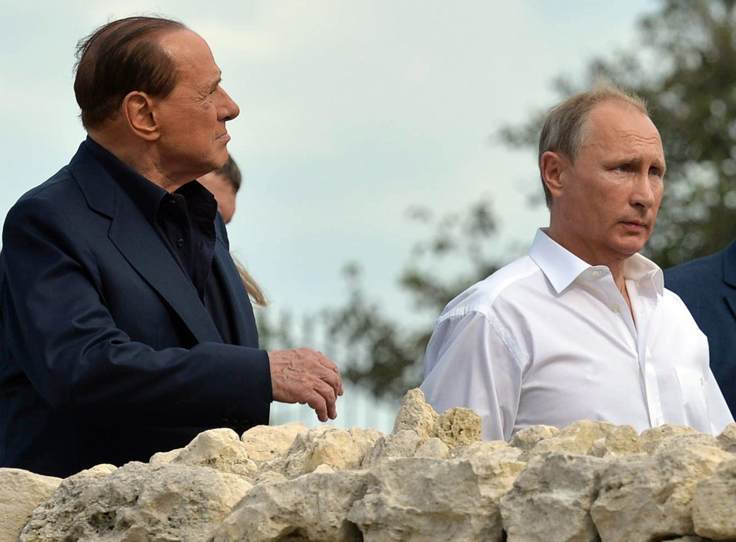 Itaalia endine peaminister ja Vene president Vladimir Putin külastasid Krimmi poolsaart.