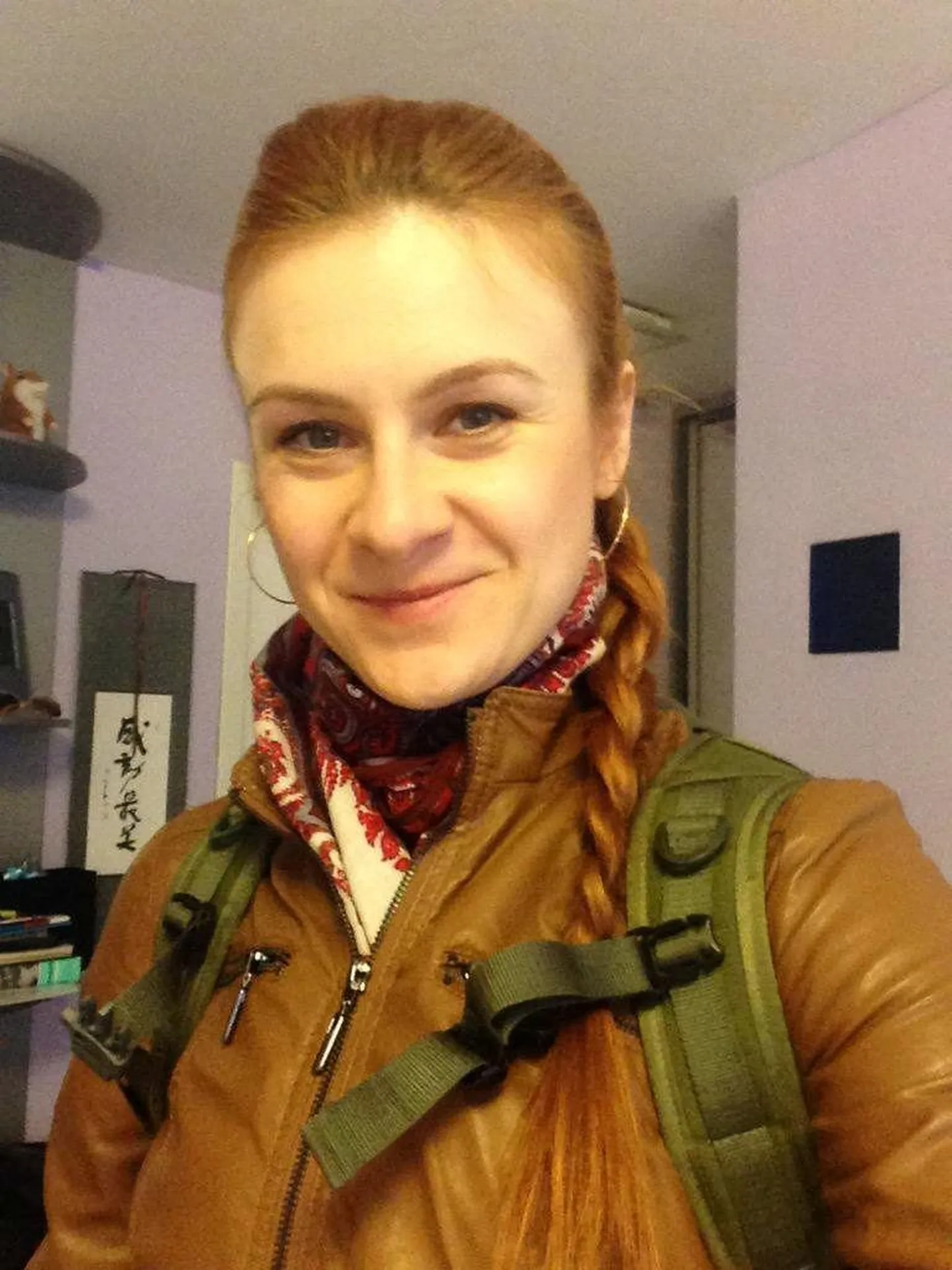 Väidetav Vene agent Maria Butina fotol, mille ta on ise avaldanud Twitteri-kontol. 