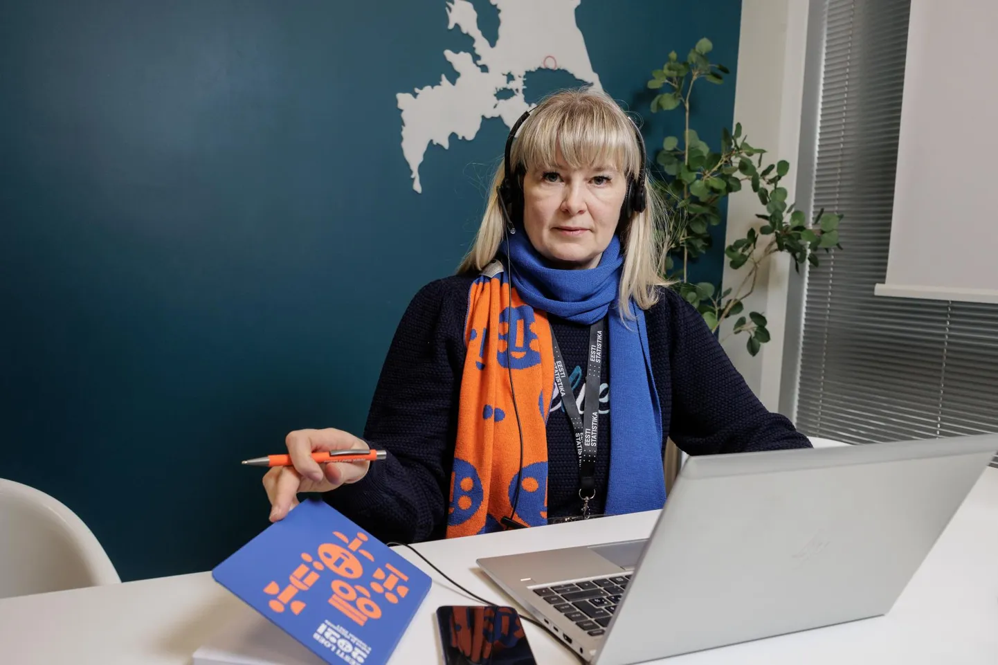 Rahvaloenduse küsitleja Kirsti Viisileht.
FOTO: Konstantin Sednev