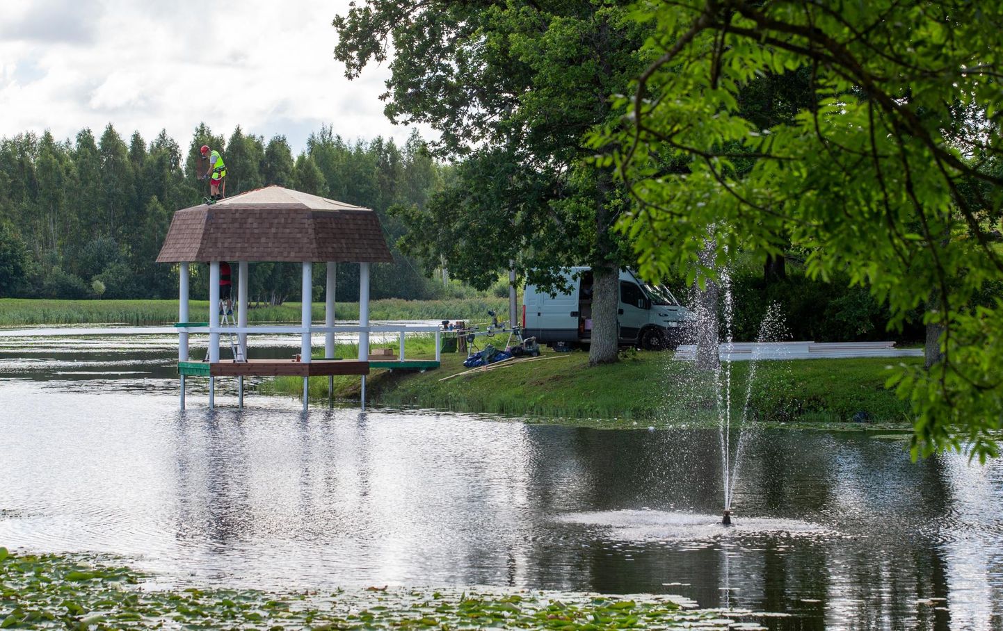 Möödunud aastal rajati kaasava eelarve raha eest Suure-Jaani järve purskkaev ja muusikapaviljon.