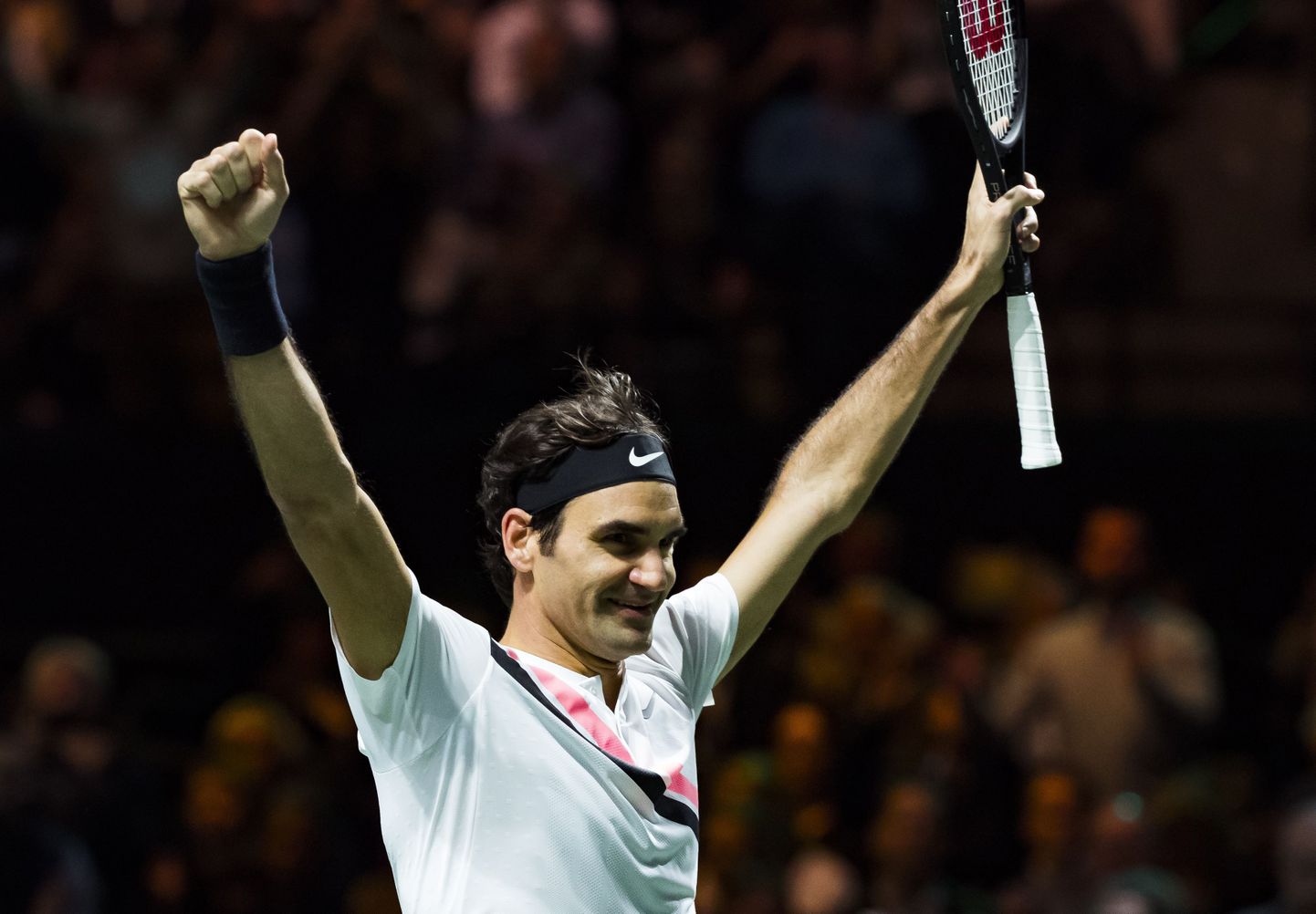 Roger Federeri emotsioonid pärast järjekordset turniirivõitu.