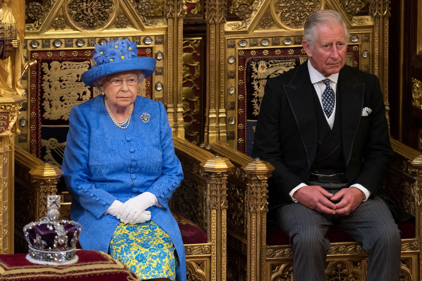 Briti kuninganna Elizabeth II ja prints  Charles.
