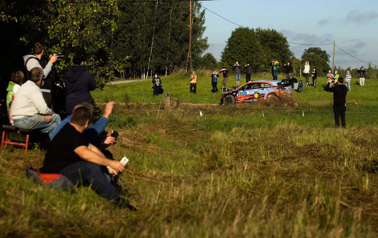 Ott Tänak ja Martin Järveoja Rally Estonia testikatsel.