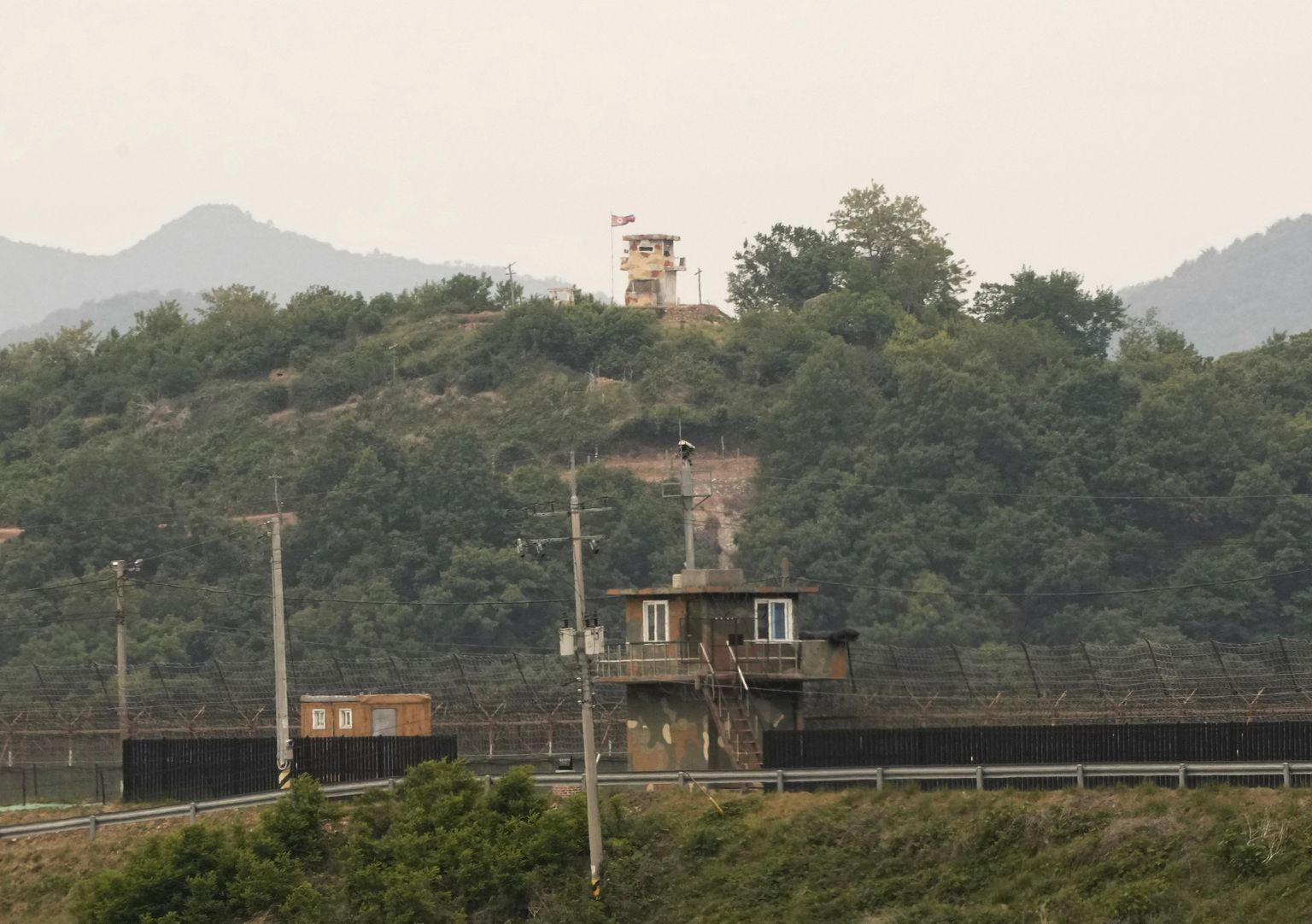 Põhja- ja Lõuna-Korea piiriala 25. mai 2022.