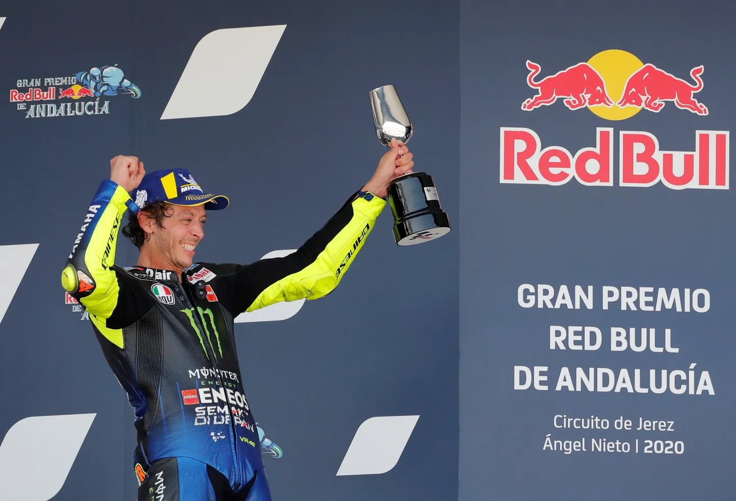 Rõõmus Valentino Rossi.