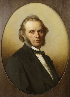 Ludwig Schwarzi portree 1870 maalitud Julie Hageni poolt