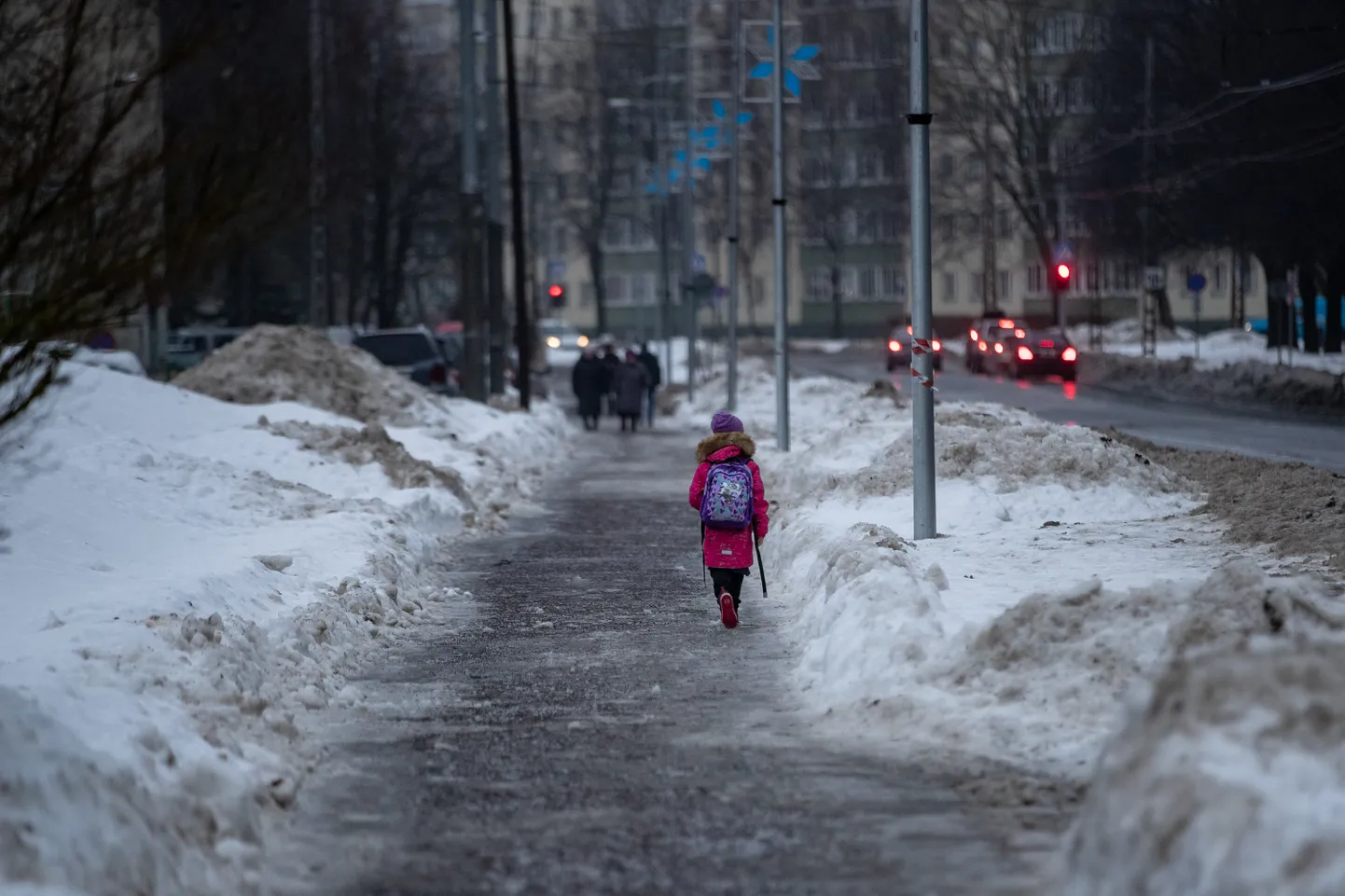 Tallinna tänavad talvisel ajal.