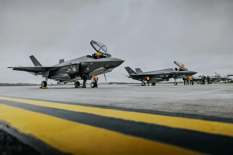 Neli F-35 hävitajat saabusid Ämari lennubaasi 29. novembril.