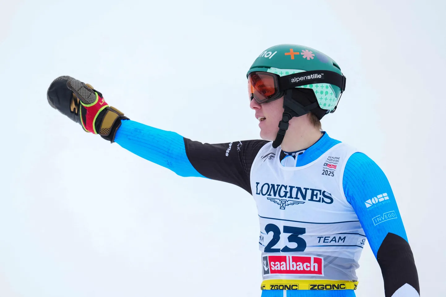 Tormis Laine tänase sõidu finišis.