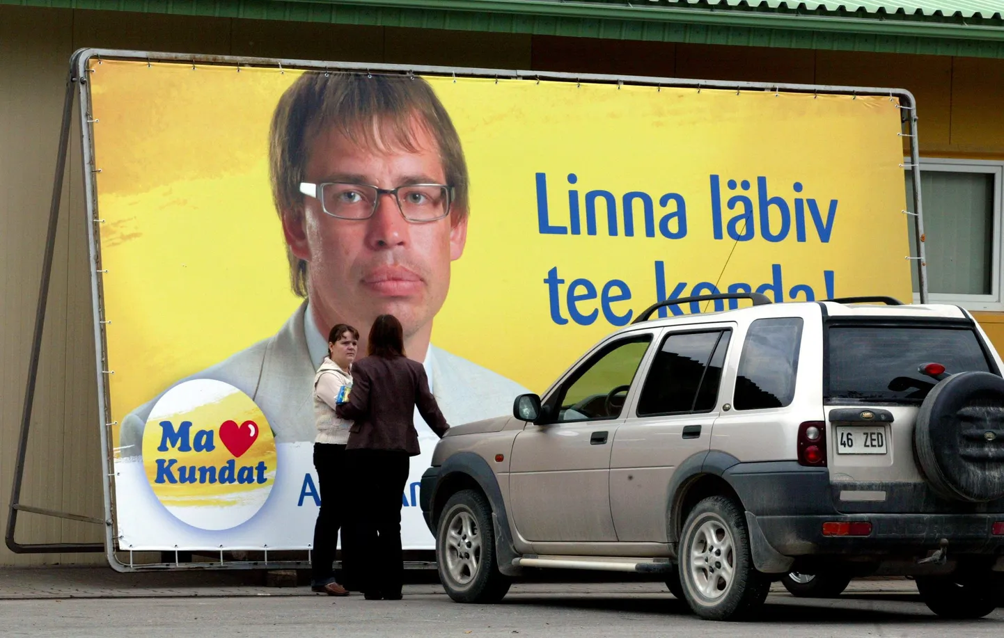 Linnapea Allar Aroni valimiskampaania.
