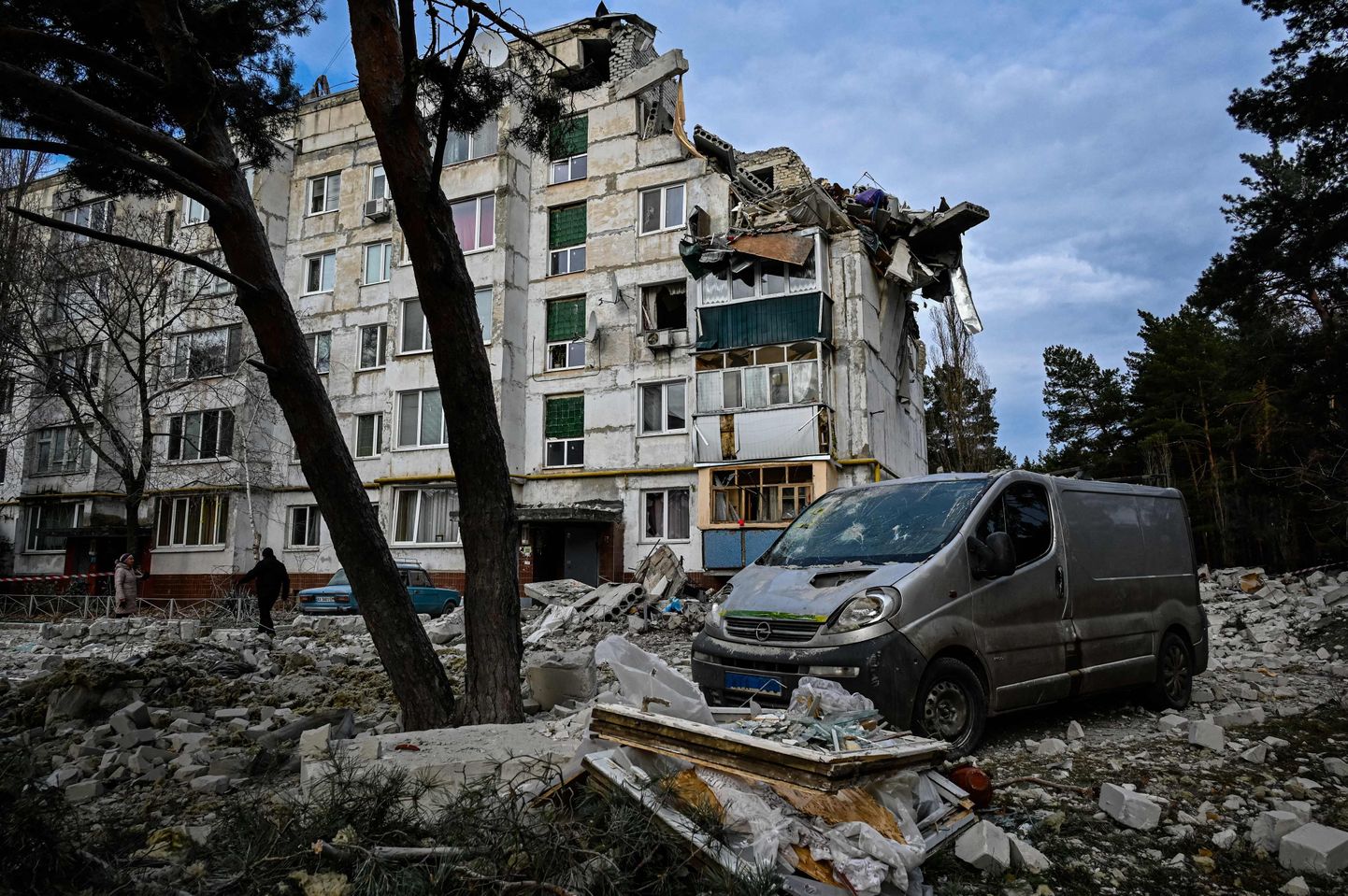 Venemaa raketirünnaku järel hävinud elumaja Harkivi oblastis.
