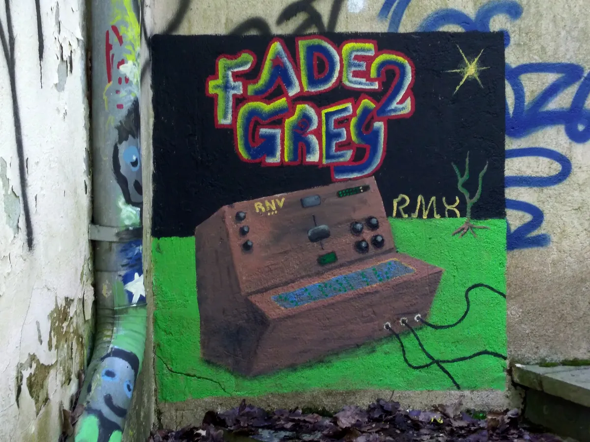 «It's cover picture for my remix of Fade 2 Grey.. Painted to the wall...Music is in sc: https://soundcloud.com/rnvtallinn/fade-to-grey-rnv»