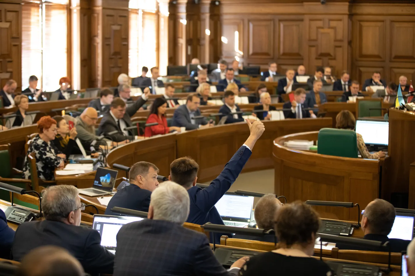 2022.gada 22.septembris. Darbs Saeimā