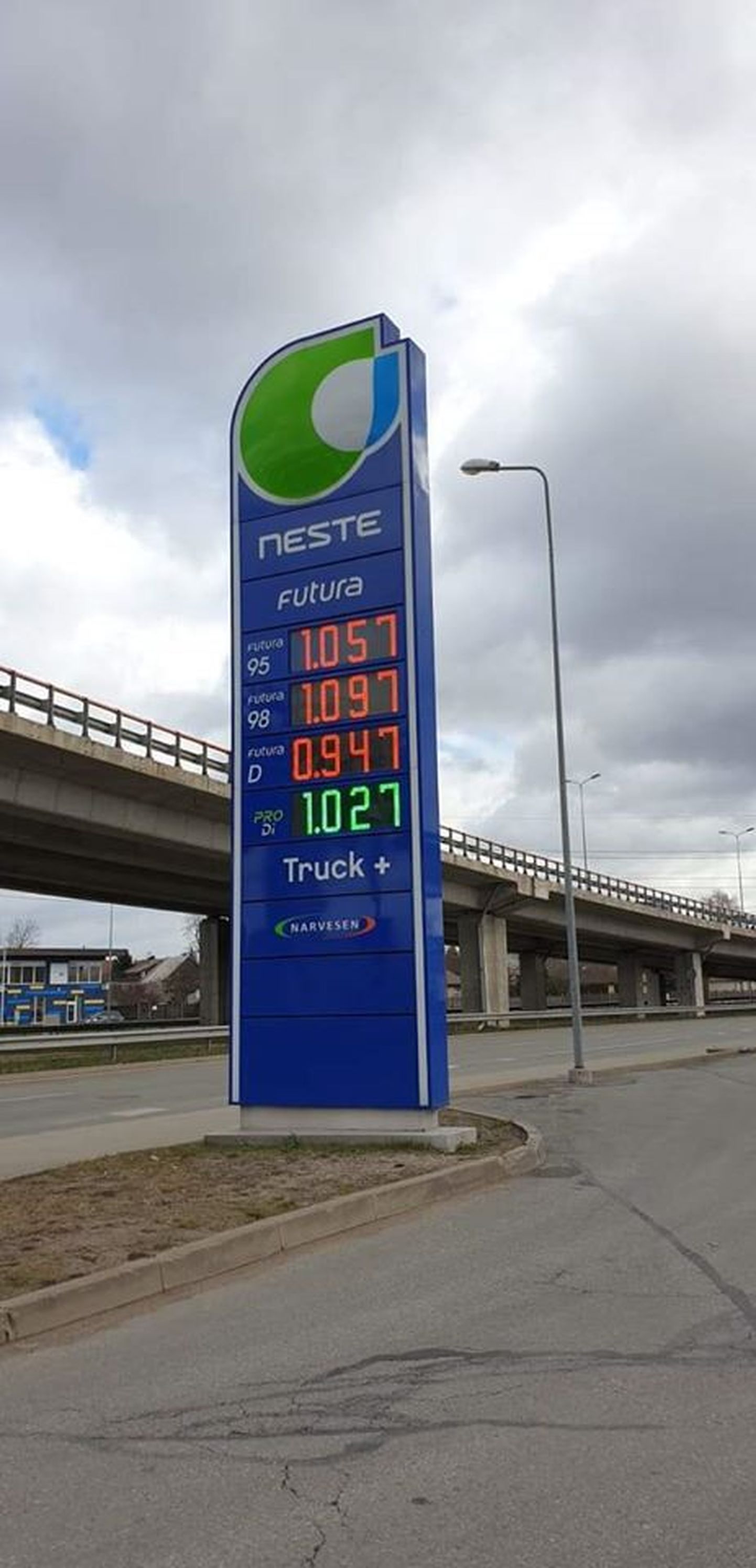 Neste kütuse hinnad Riias laupäeval, 4. aprillil.