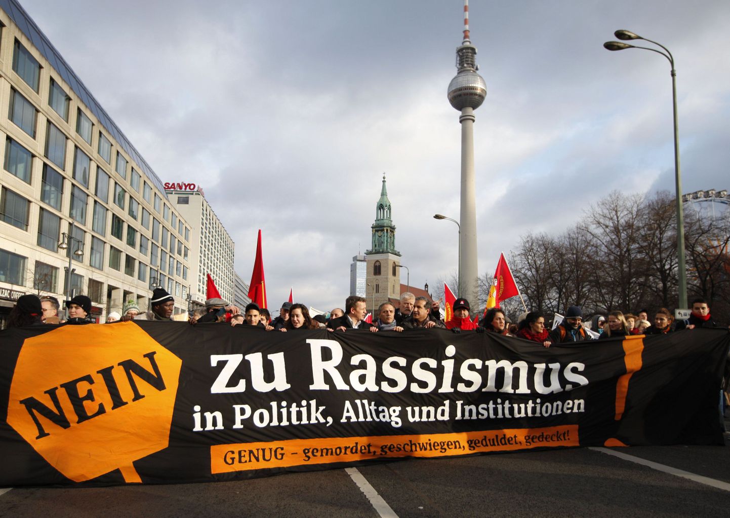 Rassismivastane meeleavaldus Berliinis 10. detsembril.