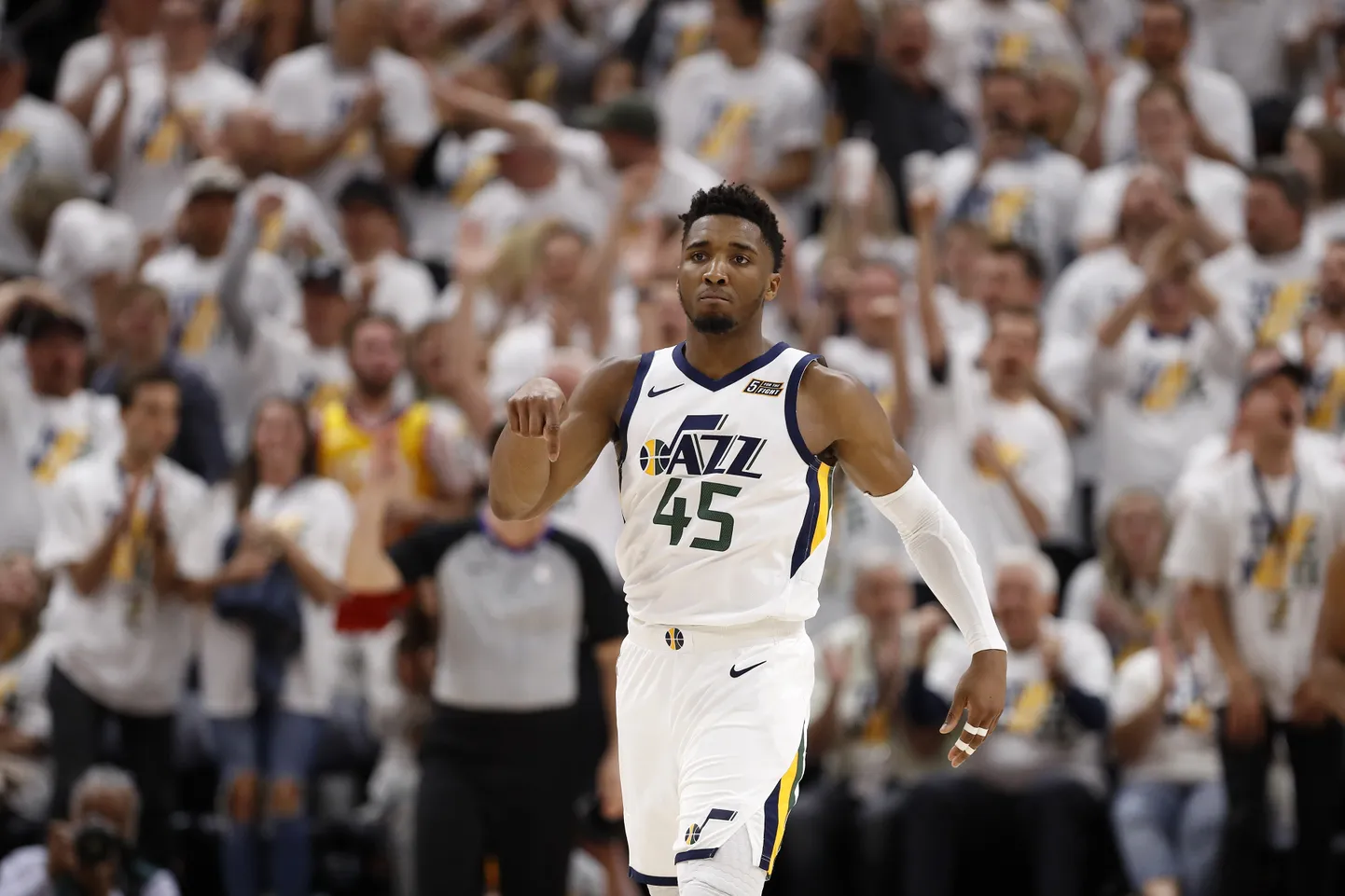 Utah Jazzi tähtmängija Donovan Mitchell.