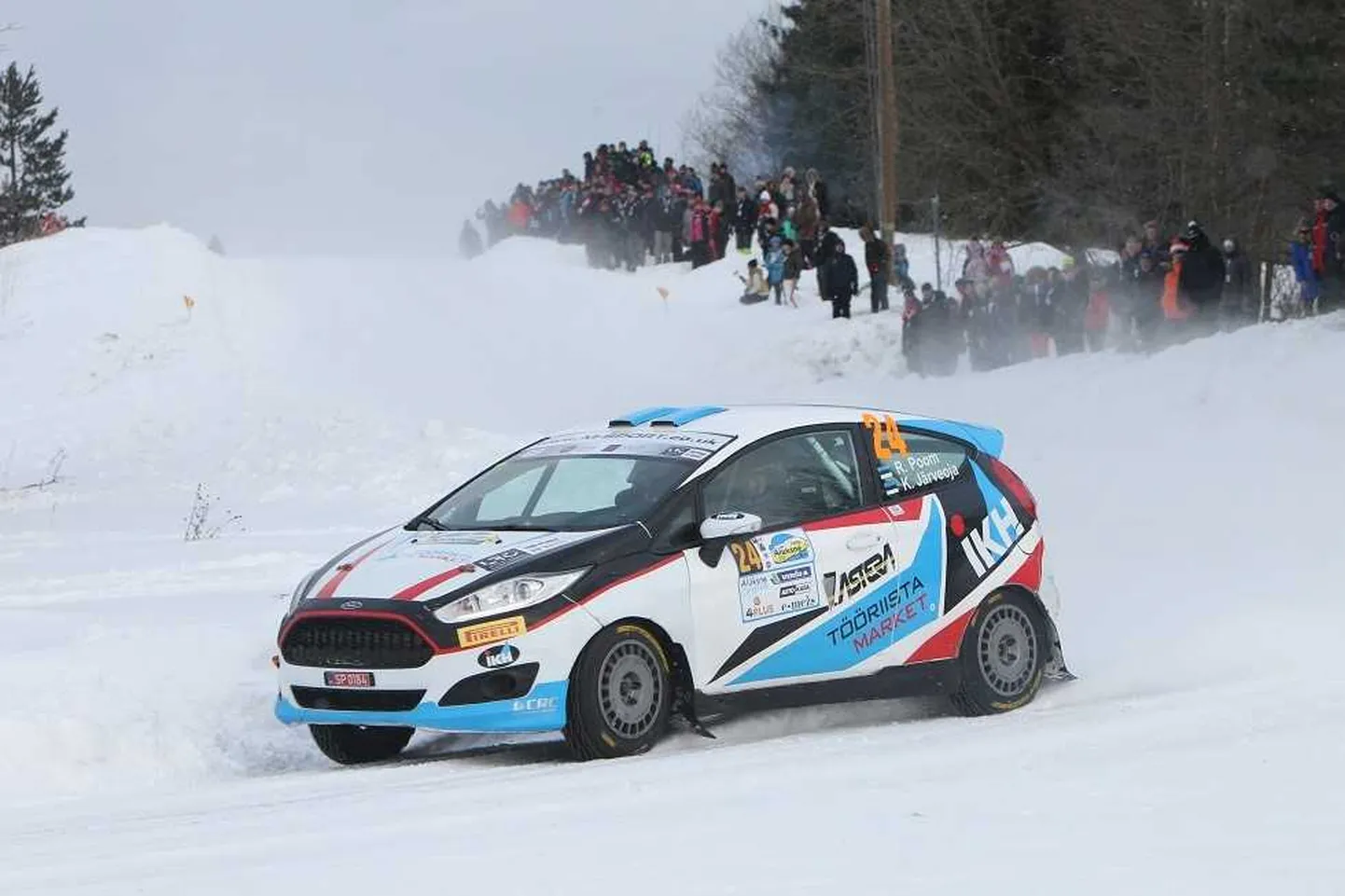 Roland Poom ja Ken Järveoja Aluksne rallil.