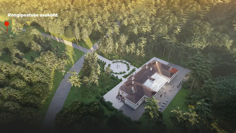 Computer graphics of the Naissaare beach battery 10A reconstruction project.