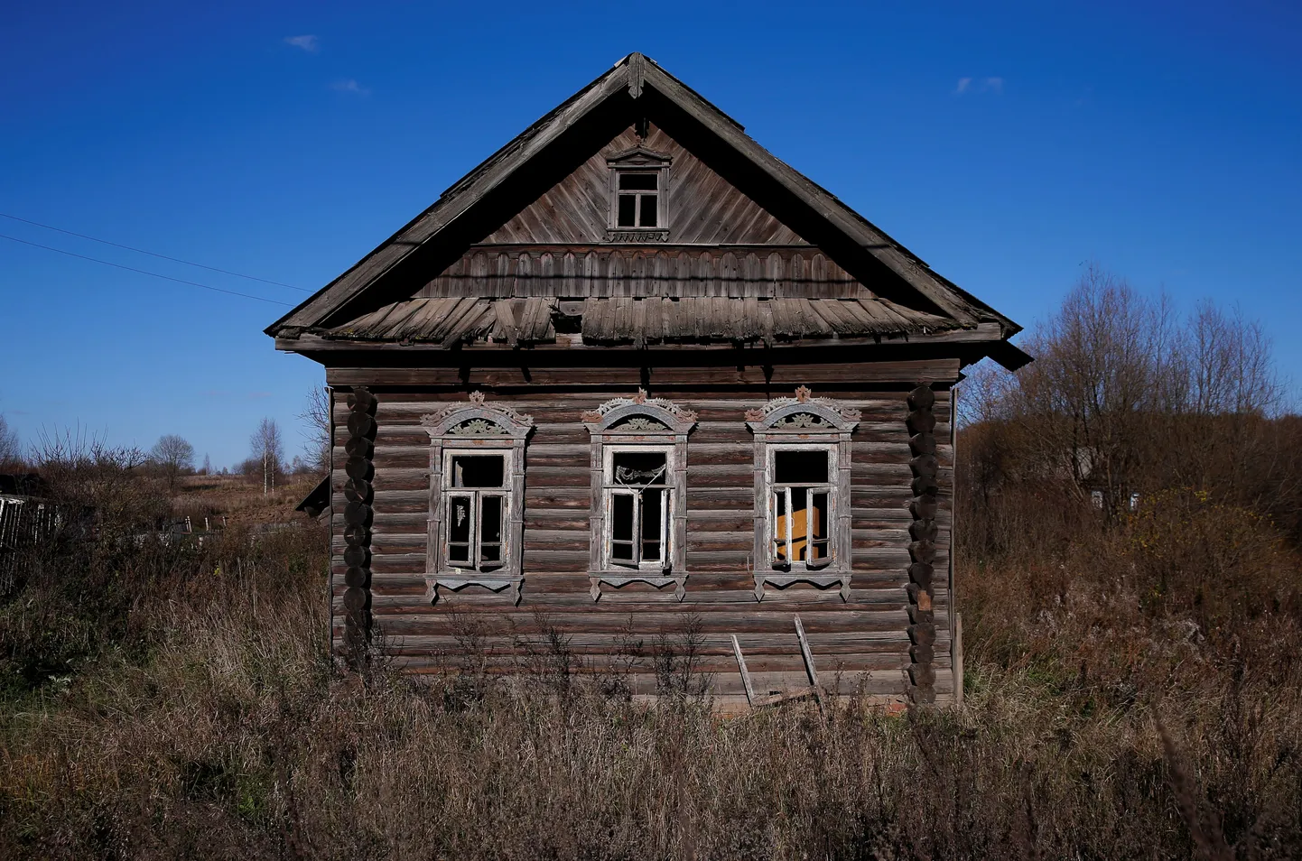Mahajäetud maja Venemaal