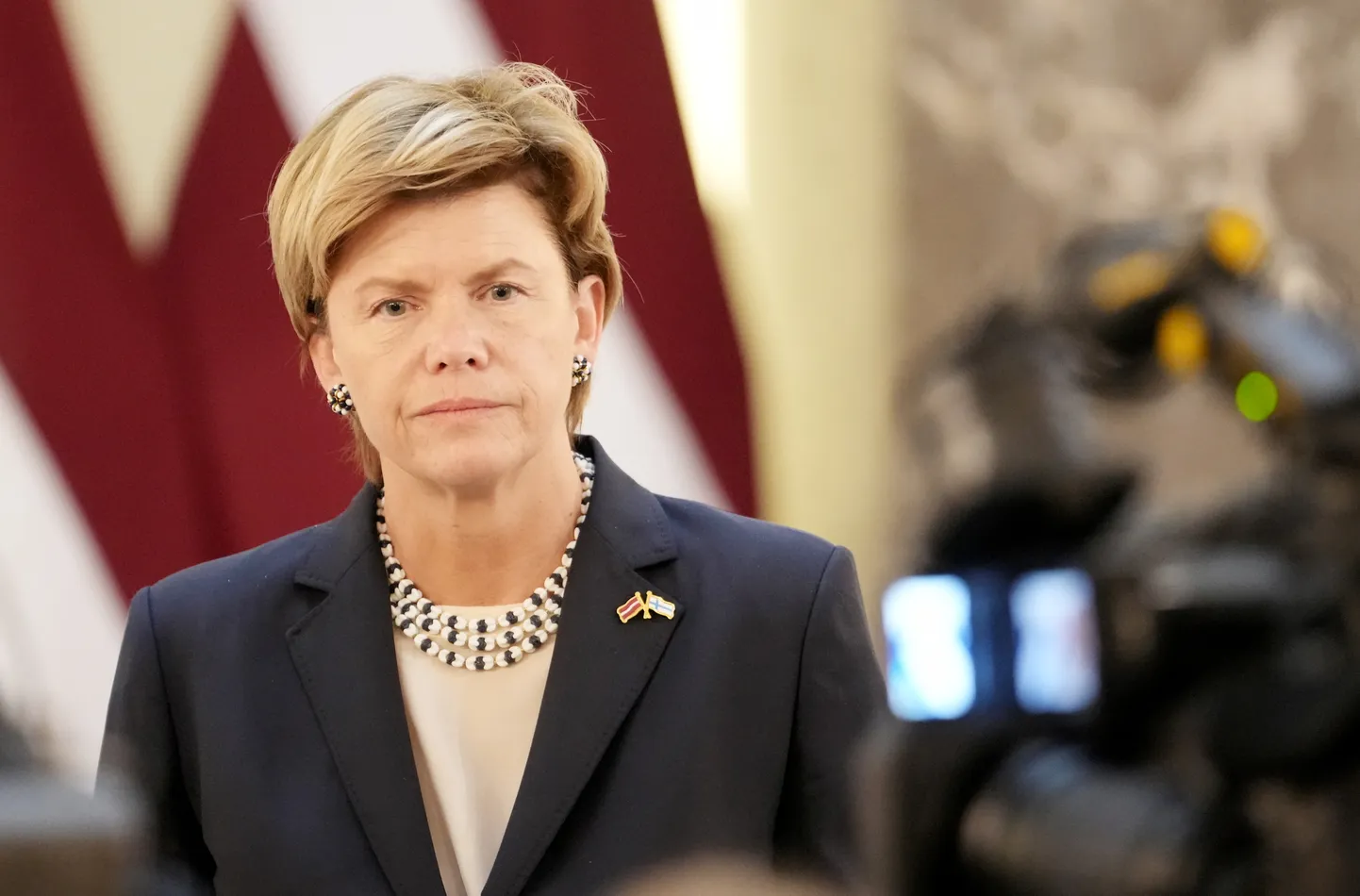 Latvijas ārlietu ministre Baiba Braže piedalās preses konferencē pēc tikšanāsar Somijas ārlietu ministri Ārlietu ministrijā.