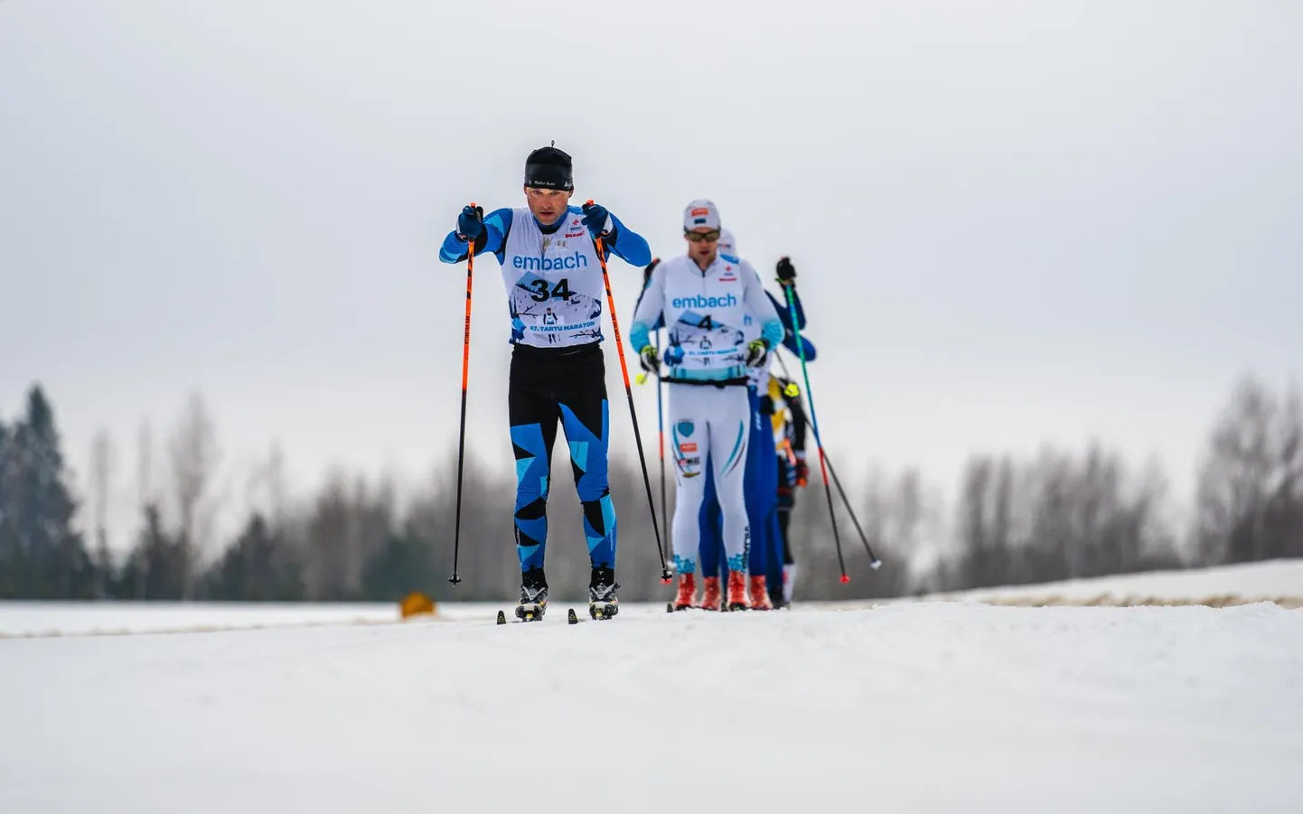 Viljandi suusaklubi vormistas Estoloppeti sarjas võistkondlikus arvestuses võidu. Esiplaanil individuaalarvestuses seitsmenda koha saanud Indrek Hubel ja tagaplaanil individuaalselt kolmandaks tulnud Martin Nassar.