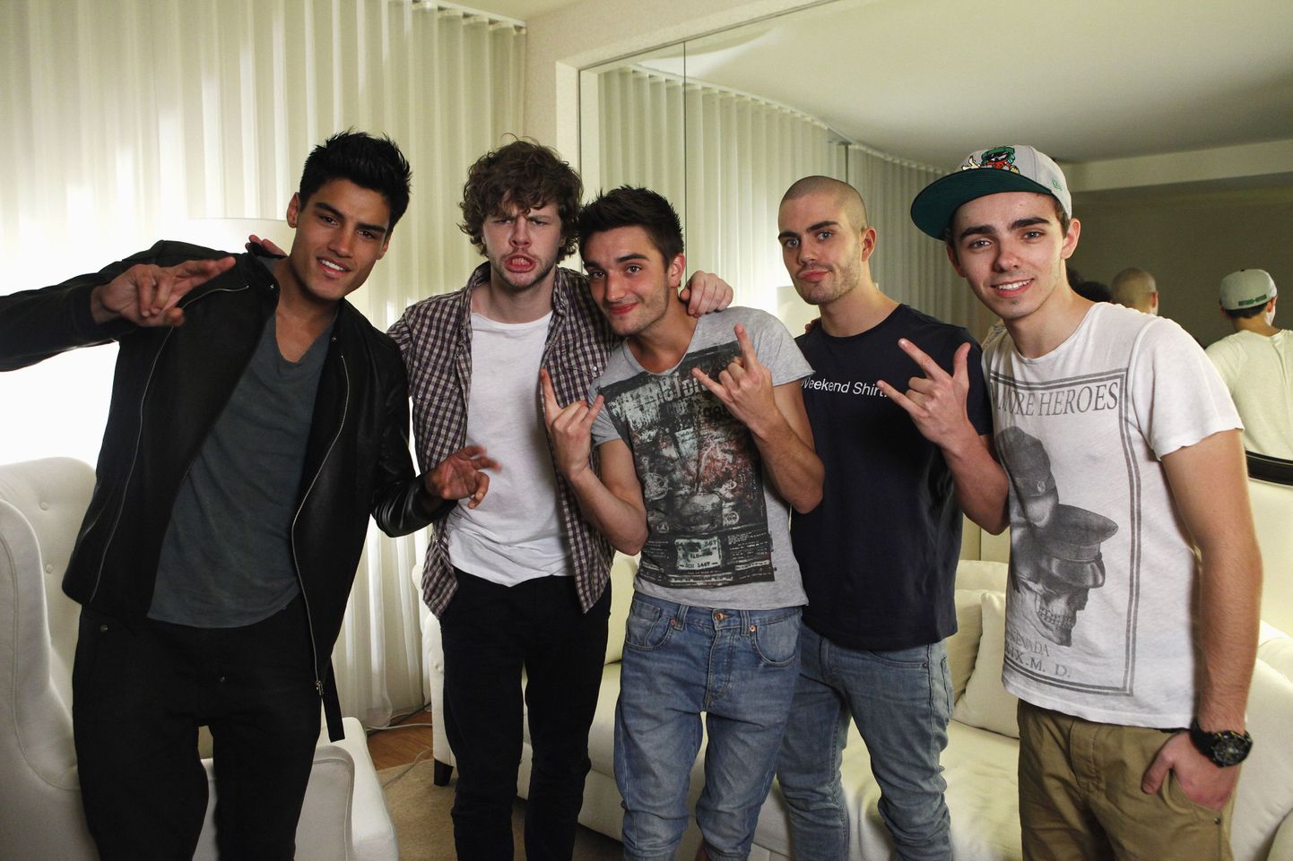 The Wanted: Siva Kaneswaran, Jay McGuiness, Tom Parker, Max George, Nathan Sykes