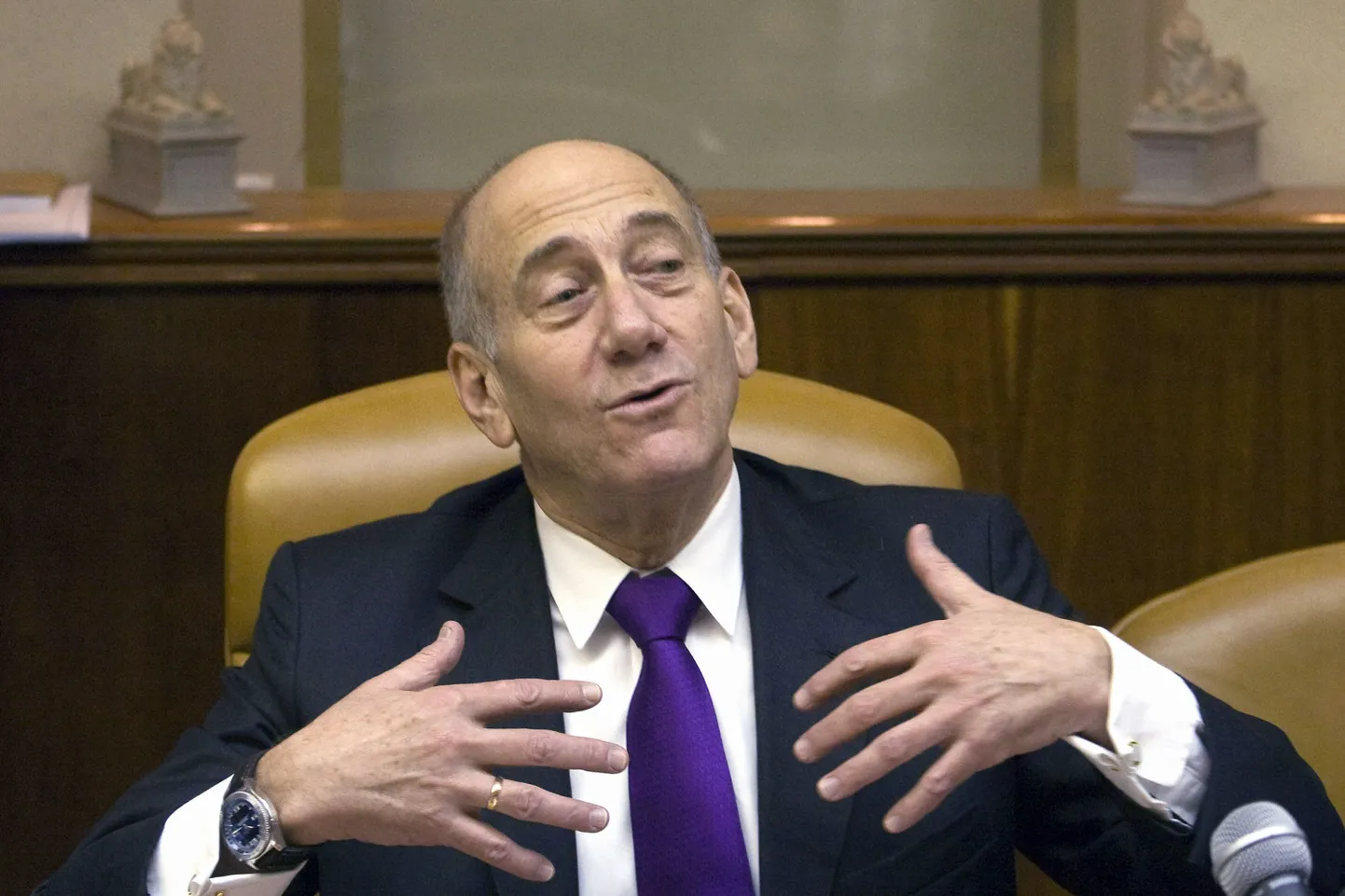 Iisraeli peaminister Ehud Olmert.
