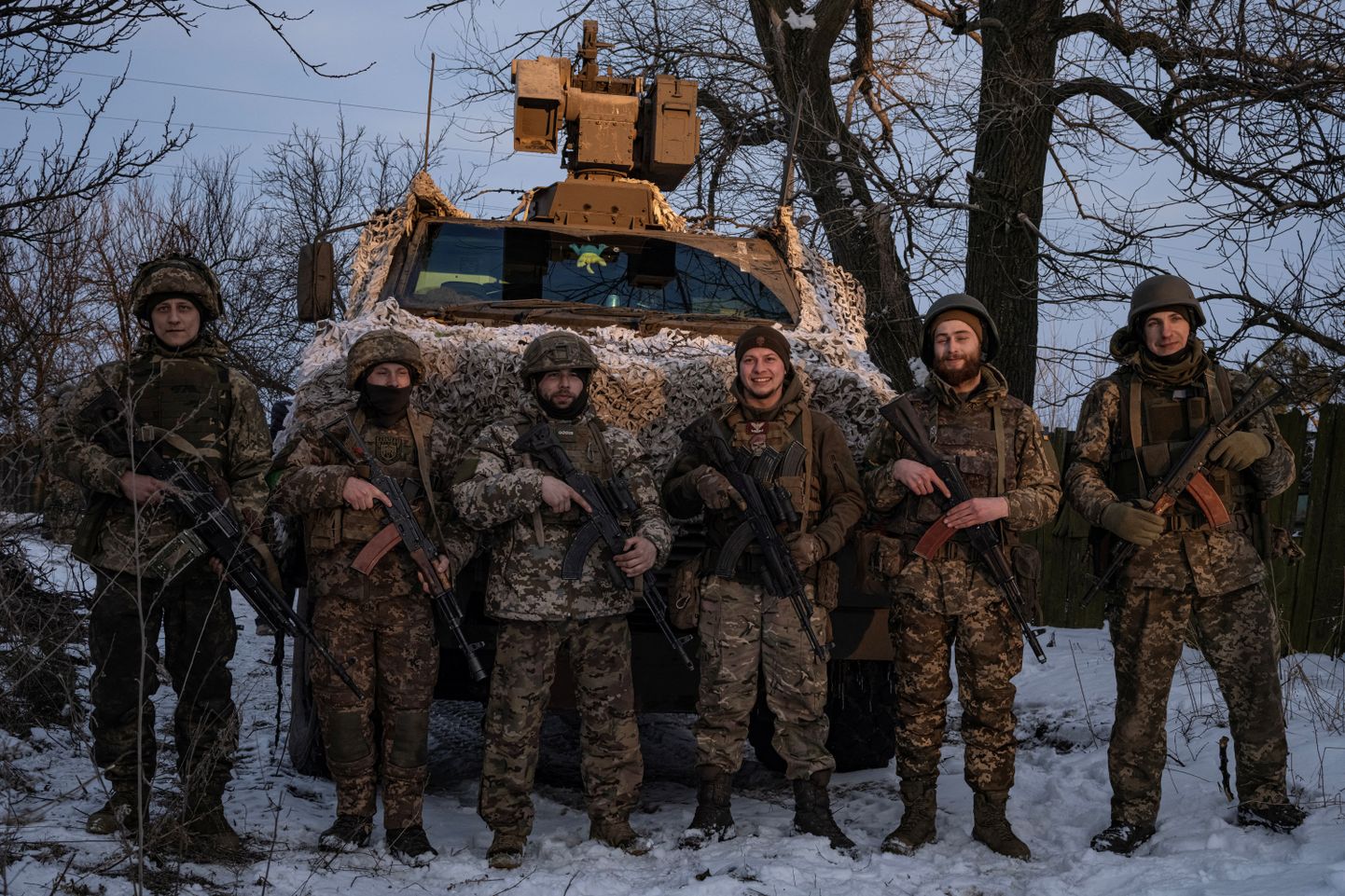 Ukrianas karavīri Bahmutā