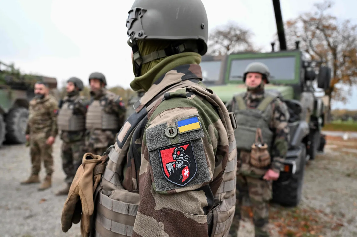 Ukraina sõdurid 155. mehhaniseeritud brigaadist õppusel Prantsusmaal 14. novembril 2024. aastal.