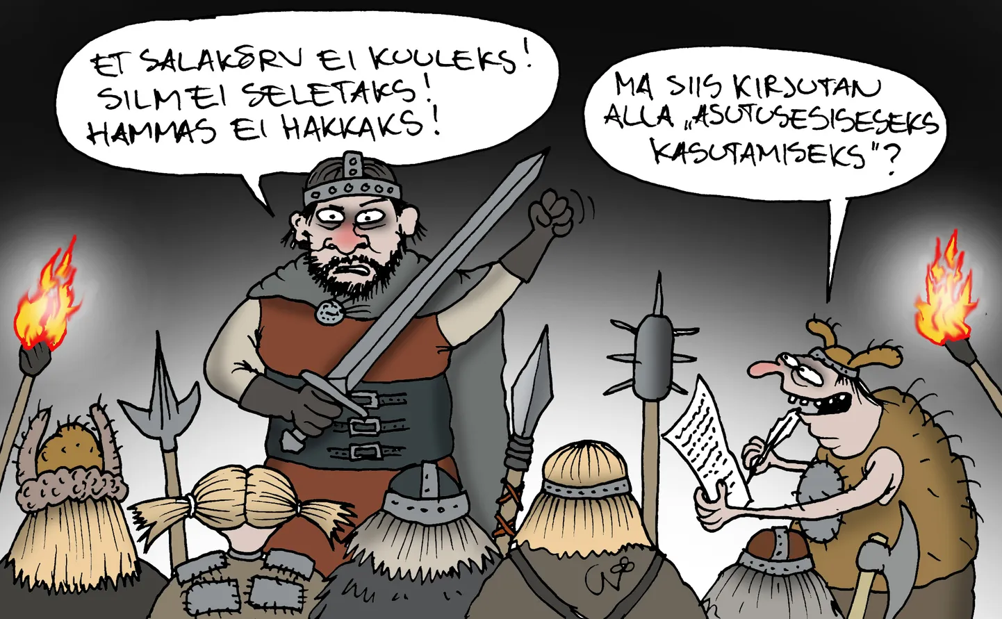 Urmas Nemvalts joonistab.