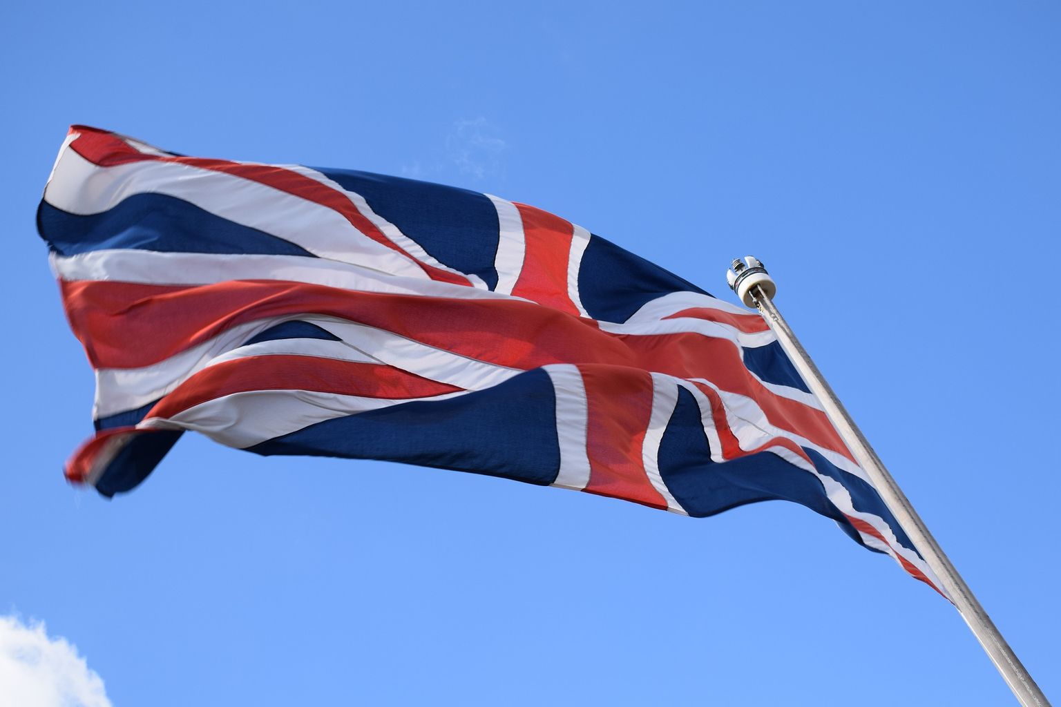 Lielbritānijas karogs. Ilustratīvs attēls.