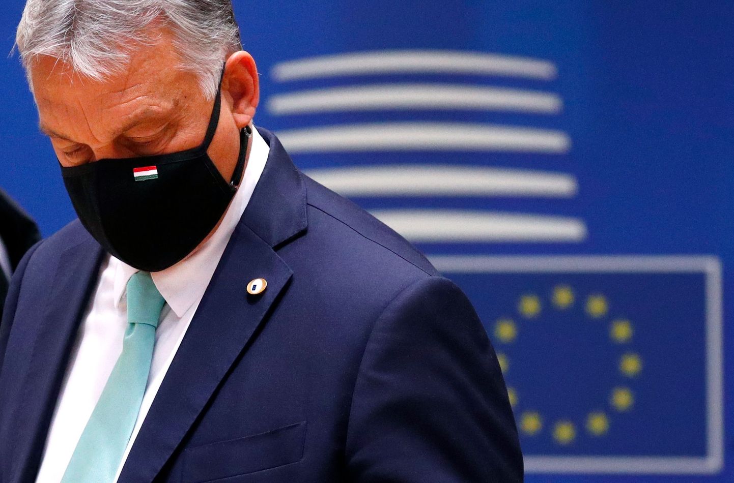 Ungari peaminister Viktor Orban Euroopa Ülemkogul Brüsselis 18. juuli 2020.