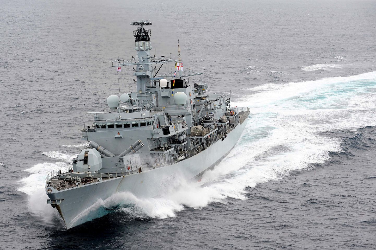 Briti kuningliku mereväe fregatt HMS Montrose.