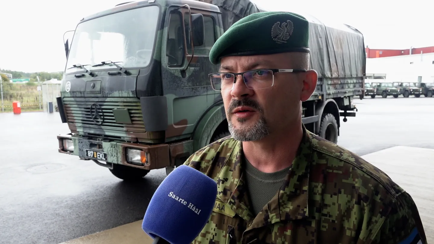 Saaremaa maleva pealik kaptenleintant Arto Reinmaa.