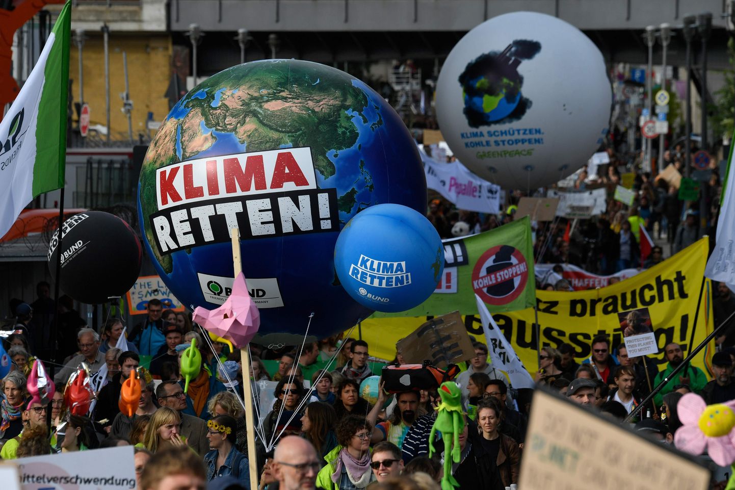 Tänane meeleavaldus Berliini tänavatel, kus nõuti Saksa valitsuselt tegusid kliima soojenemise vastu.
