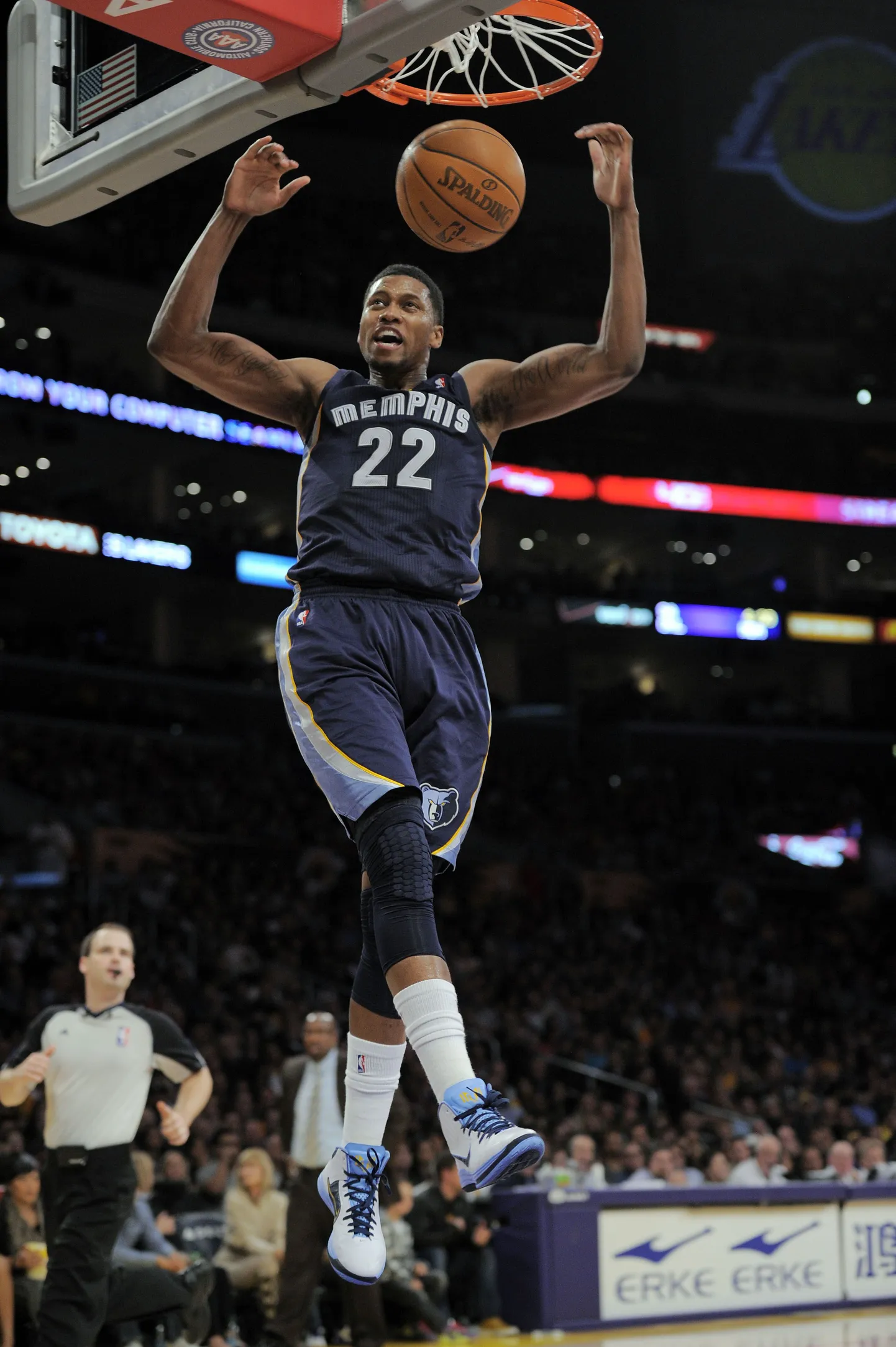 Memphis Grizzliesi ääremängija Rudy Gay.