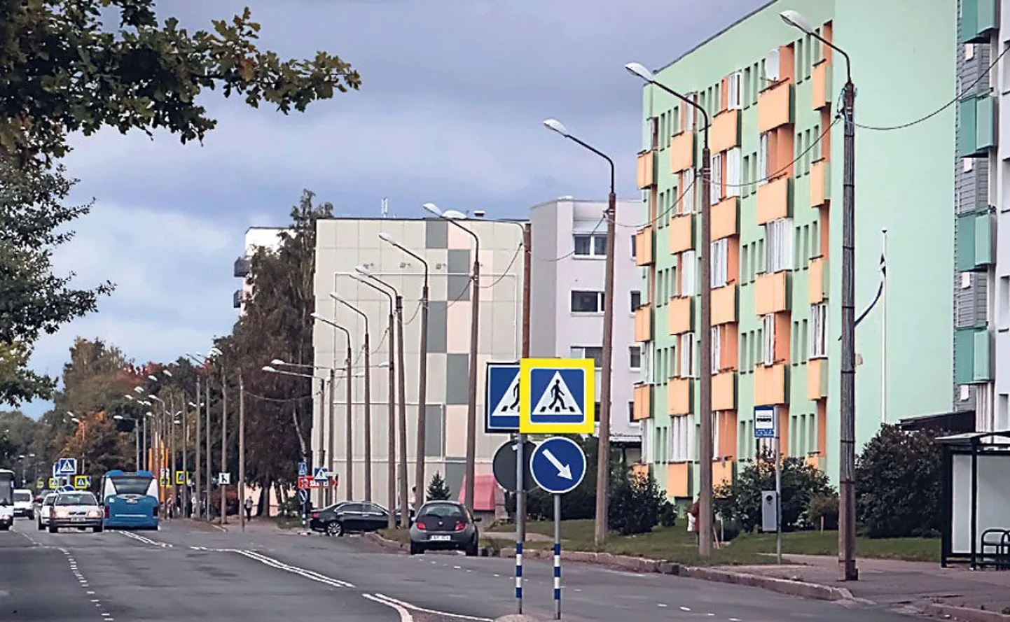 Pärnu Mai elamurajoonis on enamik kortermaju renoveeritud.