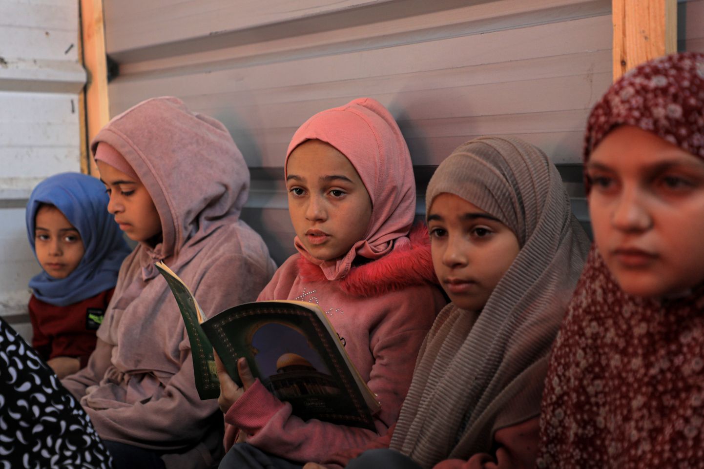 Palestiina tüdrukud Gaza lõunaosas Rafah's.