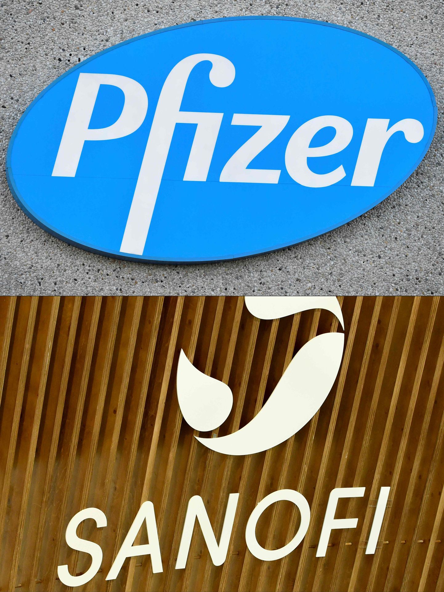 Sanofi ja Pfizeri logod.