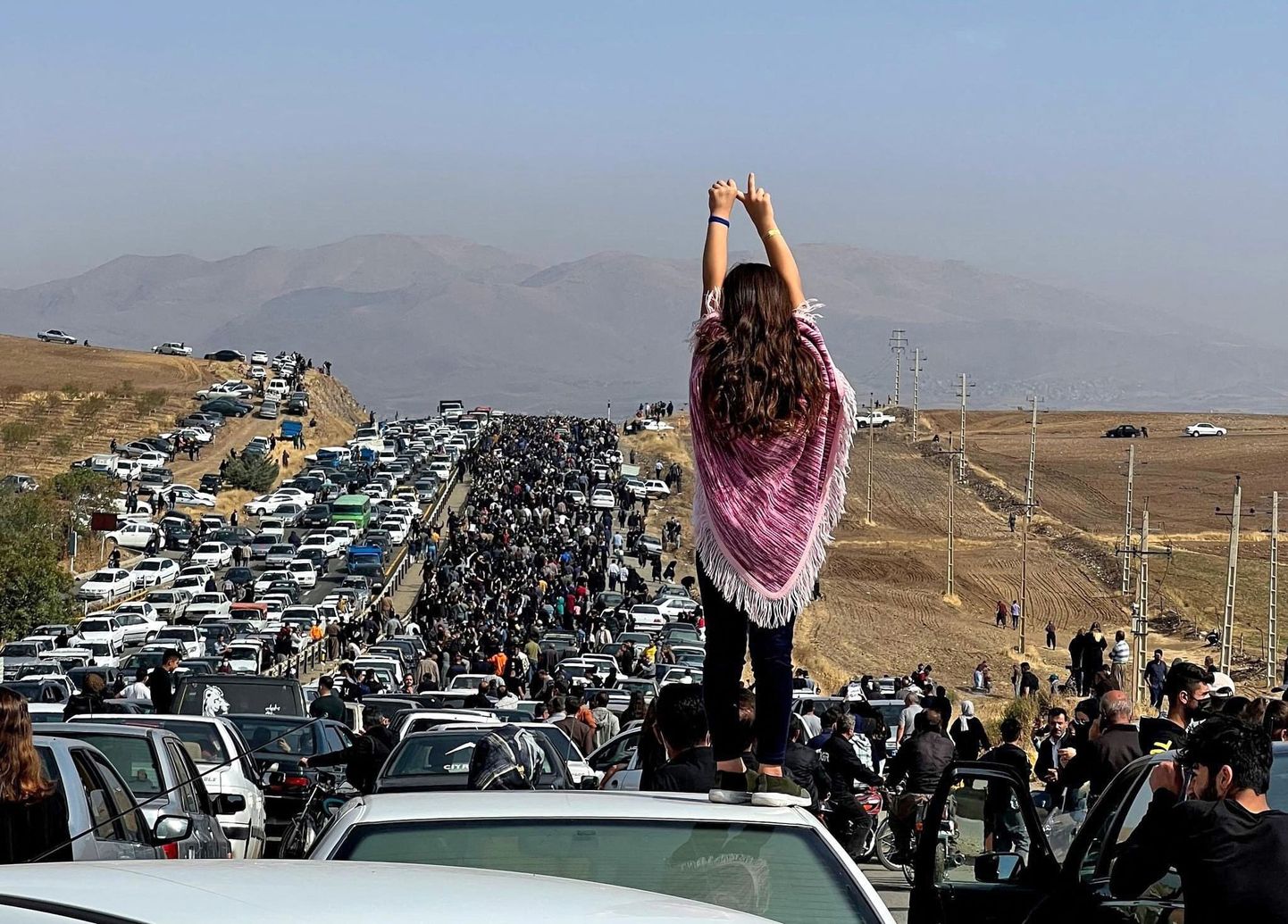 Katmata peaga iraanlanna mullu sügisel meeleavaldusel riigi idaosas Saqezis.