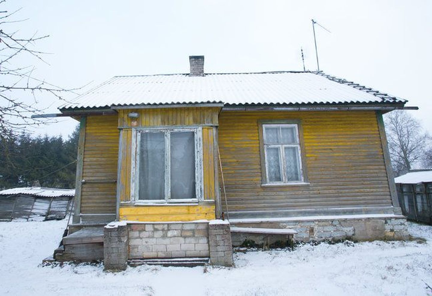 Дом, где была убита пожилая женщина.