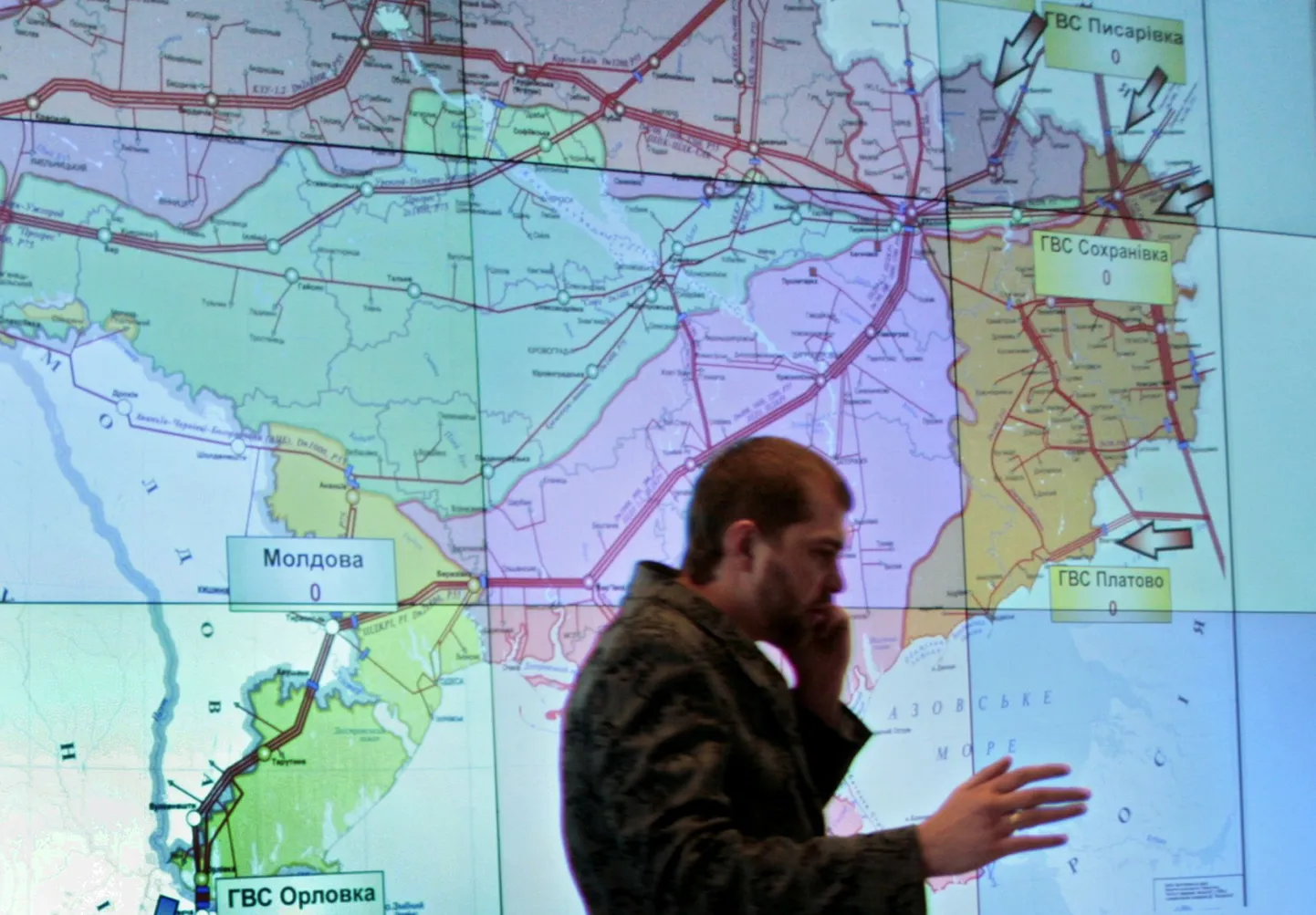 Ukraina peamises gaasijaotuskeskuses on kiired ajad.