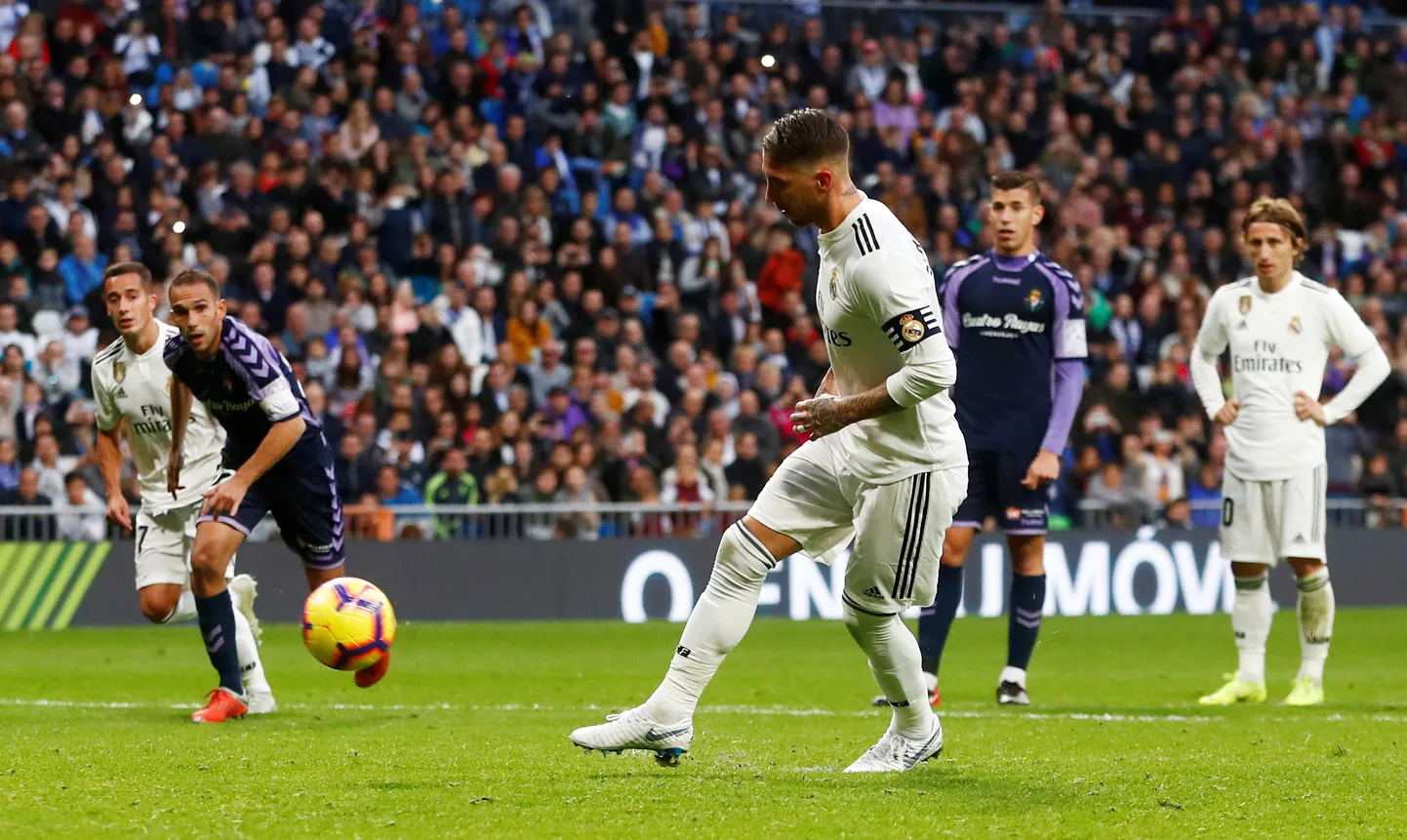 Sergio Ramos realiseeris penalti ja kindlustas Madridi Realile üle pika aja liigas võidu.