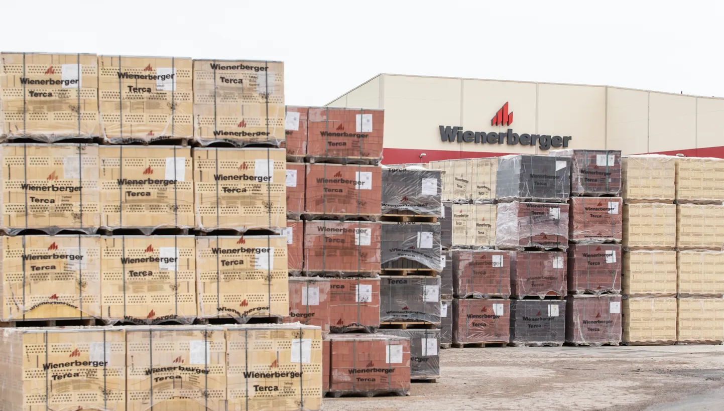 Склад готовой продукции на заводе "Wienerberger".
