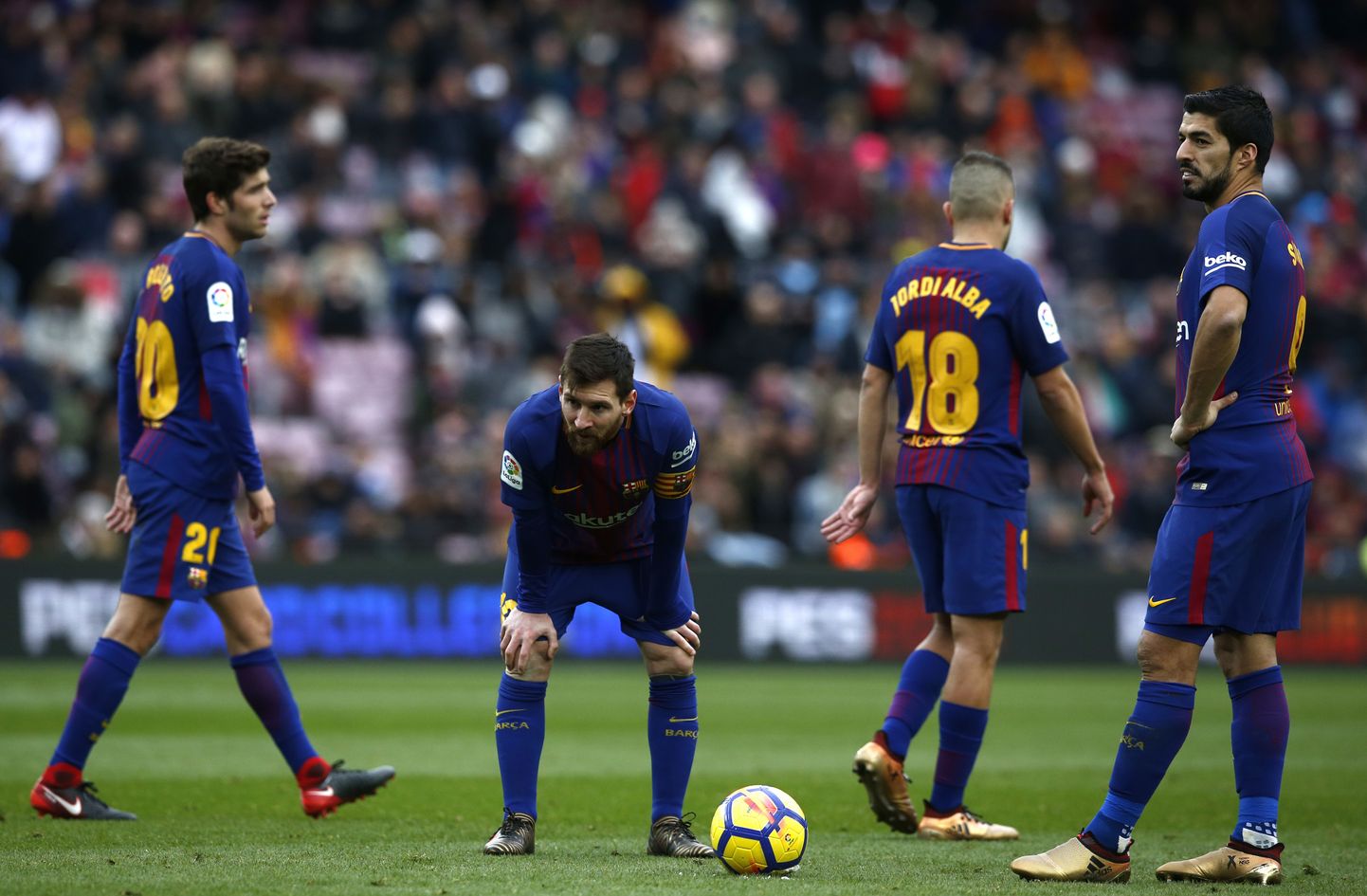 Barcelona mängijad laupäevases kohtumises Celta Vigoga.