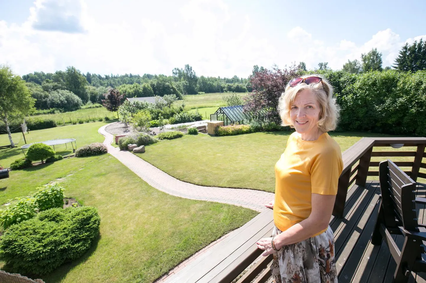 Terrass on Kaia Iva üks meelispaiku. Arusaadav – siit avanev vaade on ju imetlemist väärt.