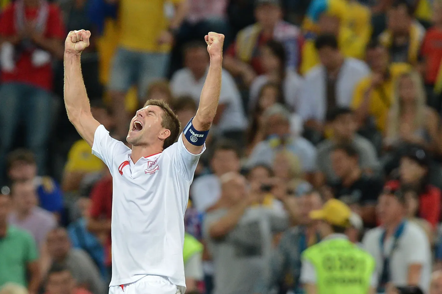 Inglaste kapten Steven Gerrard.