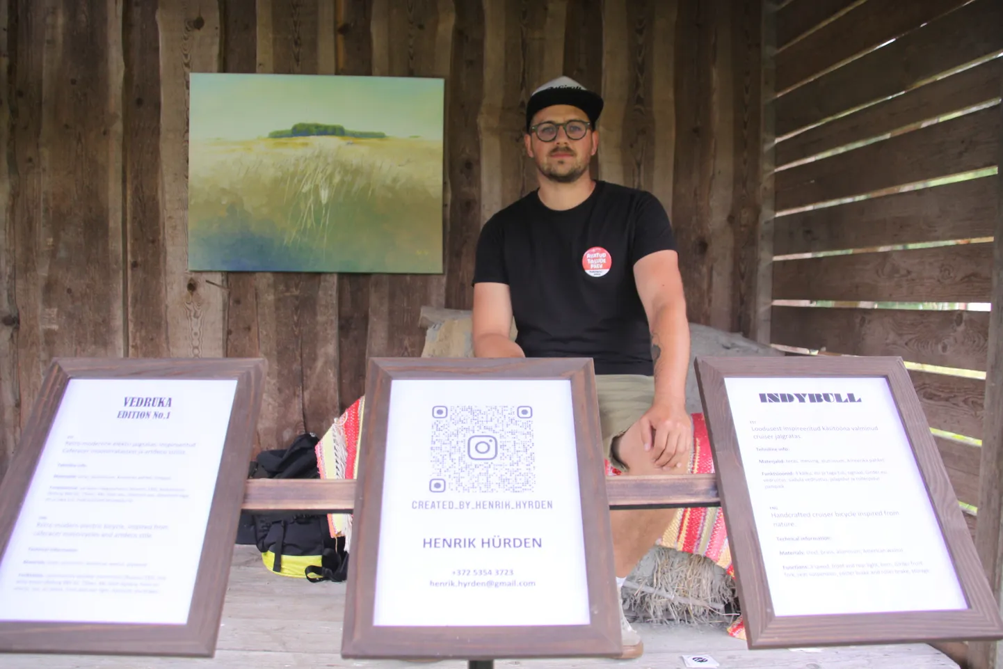 Vedrukalt inspiratsiooni ammutav kunstnik Henrik Hürden avab kahe nädala pärast Esna galeriis oma tööde näituse.